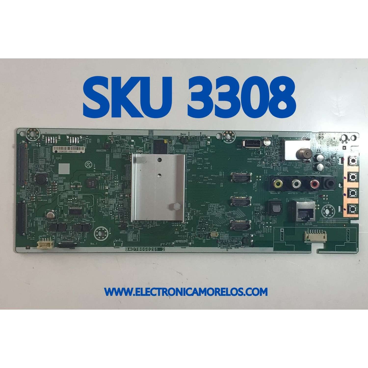 MAIN PARA TV PHILIPS SMART 4K UltraHD LED ANDROID TV RESOLUCIÓN 3840X2160P / NUMERO DE PARTE ADG80UA-65UB / BAD780G0201 2 / DG80D0F / DG80D0F118801154 / MODELO 65PFL5766/F7 / PANEL UCF84XA-G045